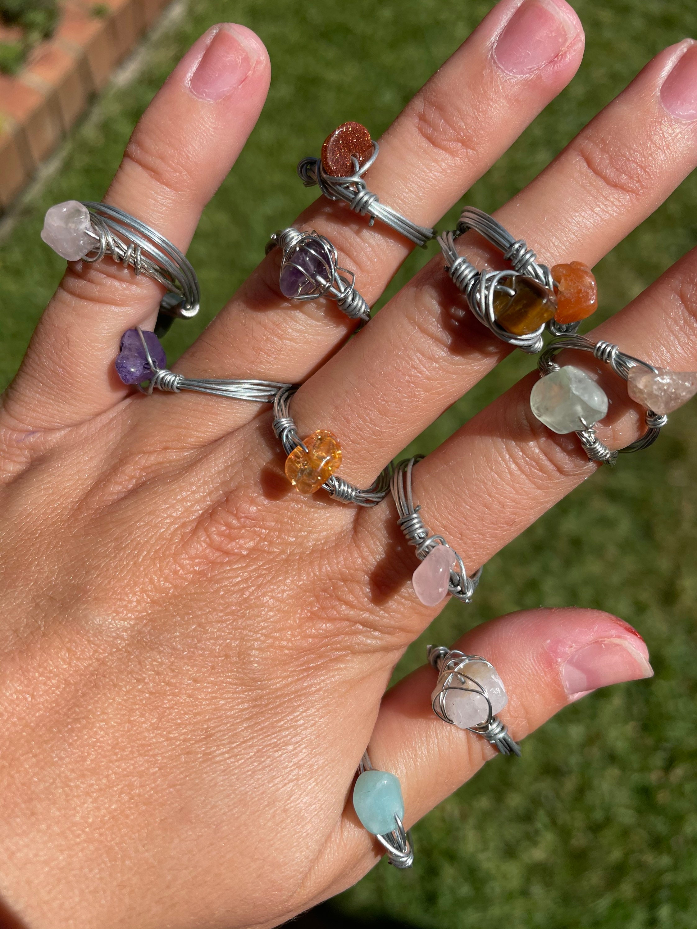 Genuine crystal rings Etsy