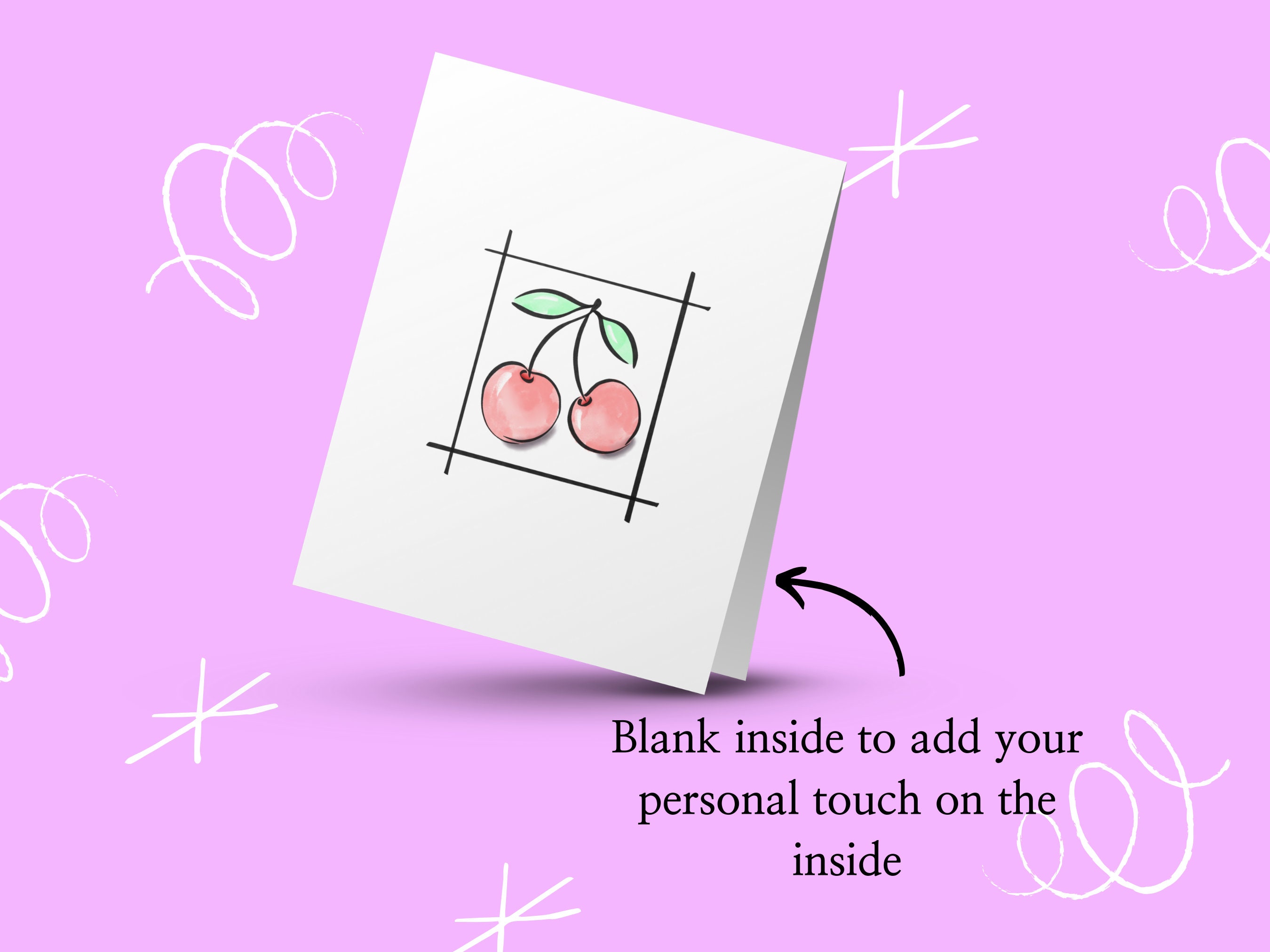 Emptyprintable Simple Card PRINTABLE Greeting Card, Digital Blank Card, Simple Design, Minimalist ...
