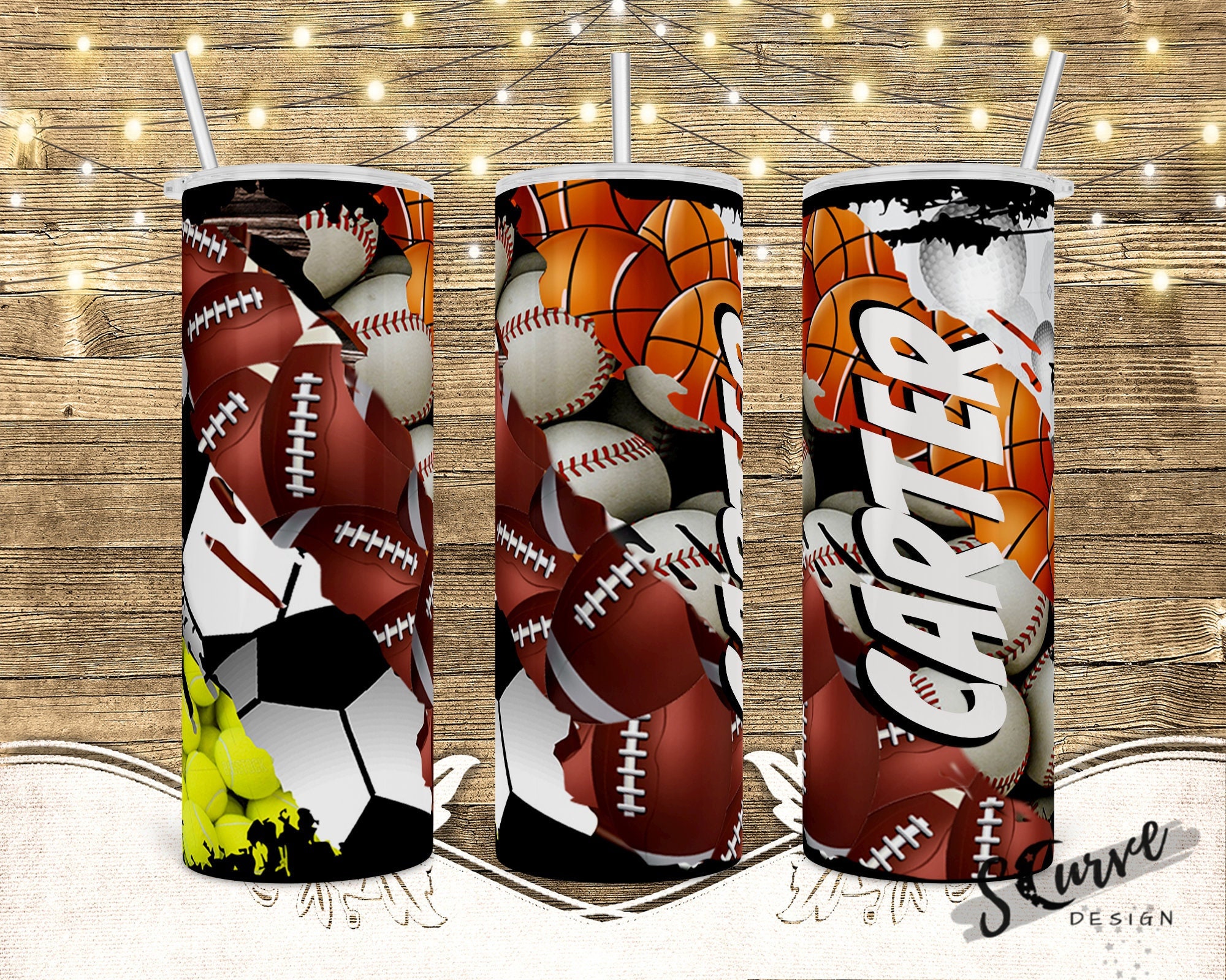 Sublimation Tumbler Design All SPORTS Fan/ Player Design Etsy