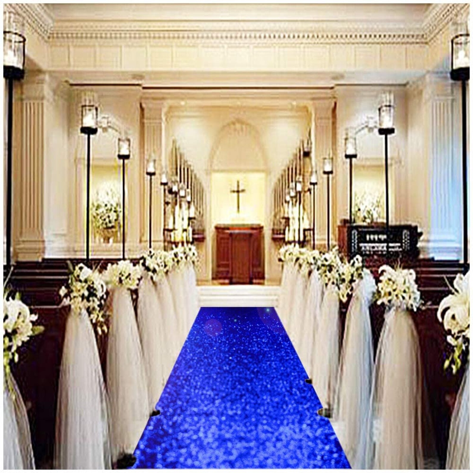 Aisle Wedding Underfelt Carpet Royal Blue Aisle Rugs for Step and