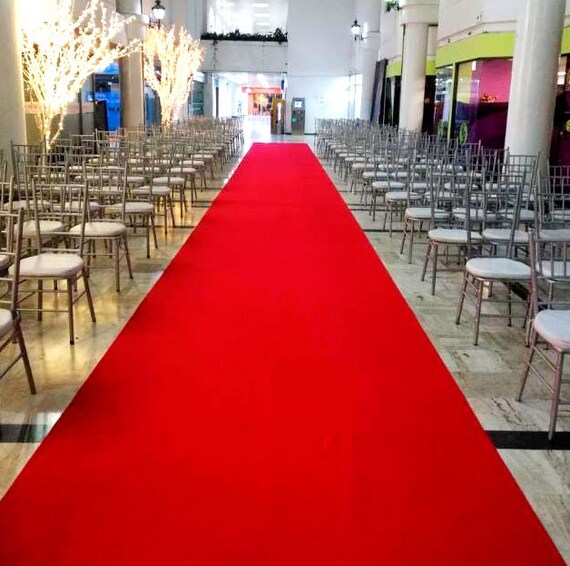 RED CARPET RUNNER wedding award party event aisle rug 