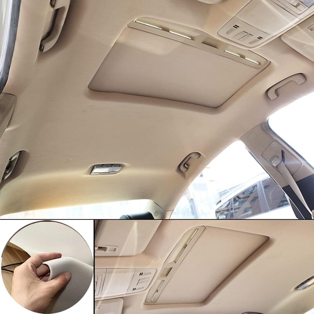 Automotive Headliner Fabric With Foam Backing Material Car Upholstery