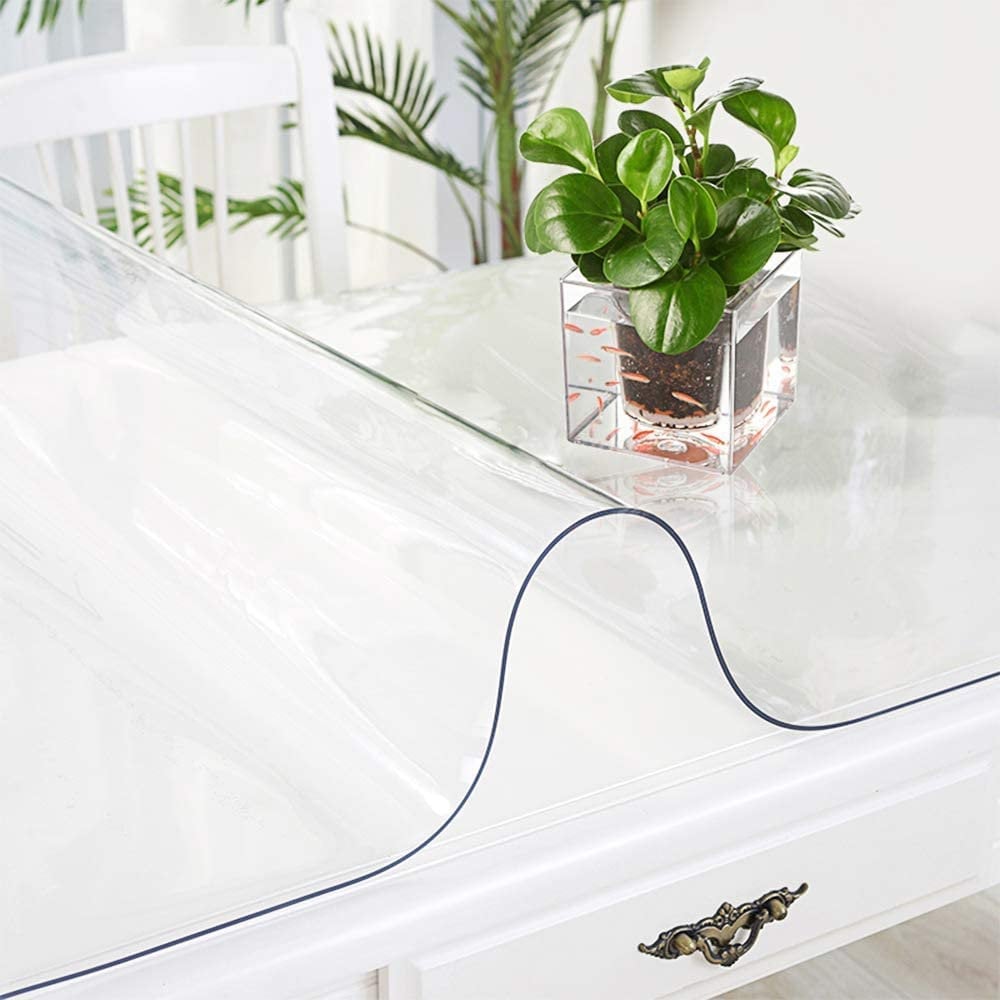 Clear Vinyl Clear Desk Cover ProtectorPlastic Clear Desk Pad Etsy