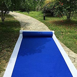 Wedding Aisle Underfelt Carpet Marriage Ceremony Royal Blue Bridal Carpet Indoor,Step,Ceremony Parties and Events Indoor Decoration