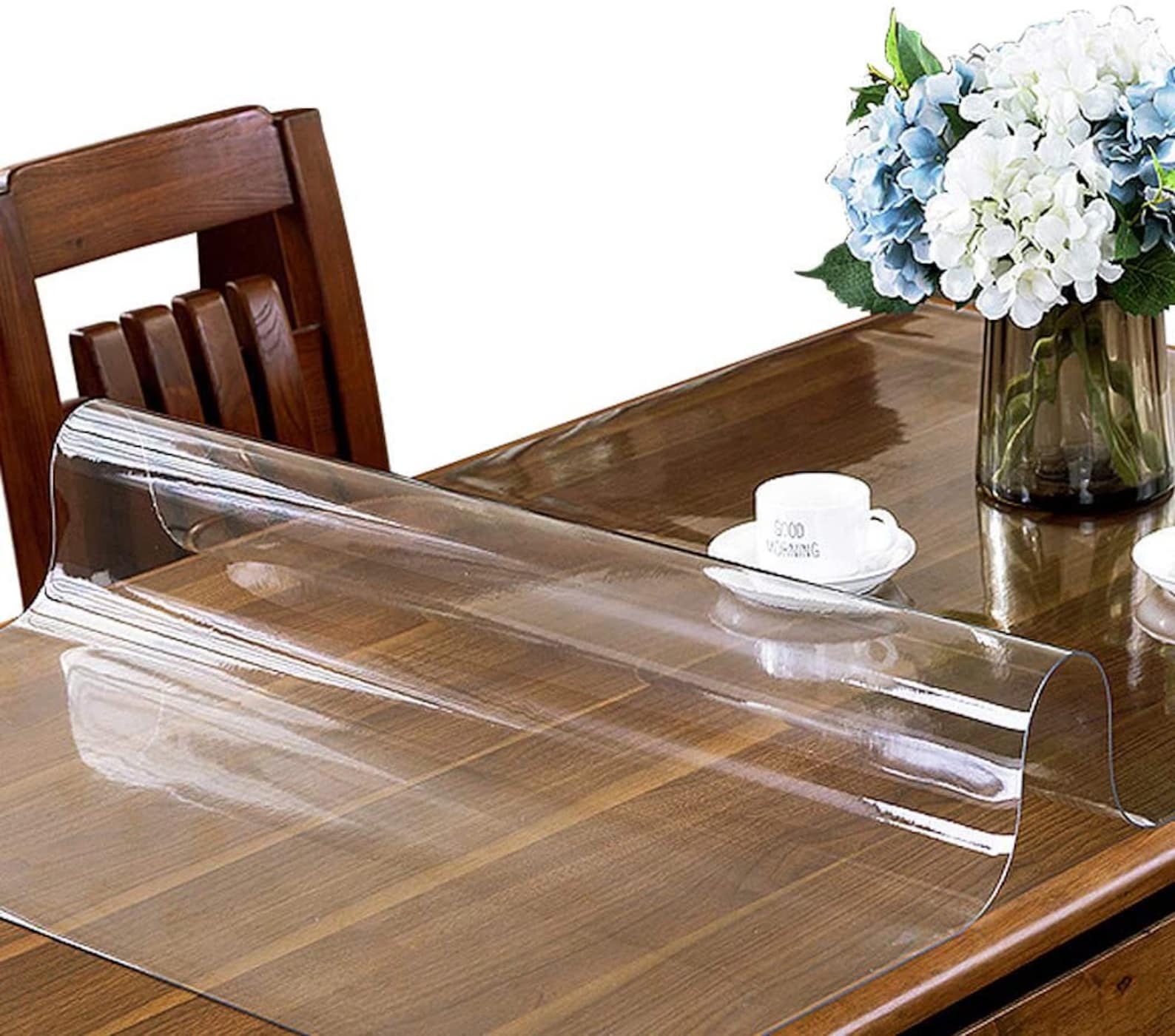 Clear Vinyl Clear Desk Cover ProtectorPlastic Clear Desk Pad Etsy