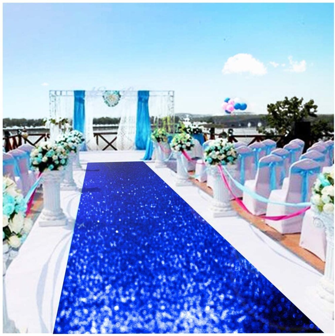 Aisle Runners for Weddings Outdoor Blue Aisle Runner Rug Etsy