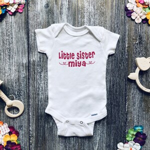 Personalized Little Sister Onesie
