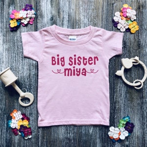 Personalized Big Sister Shirt