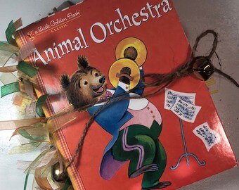 Animal Orchestra Junk Journal / Diary / Album / Baby Book