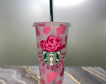 Let’s Go Girls Cowgirl Customizable Reusable Cold Cup / Venti Cold Cup / 24oz