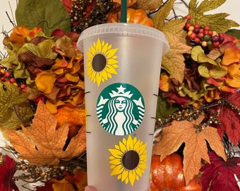 Sunflower Reusable Venti Cold Cup