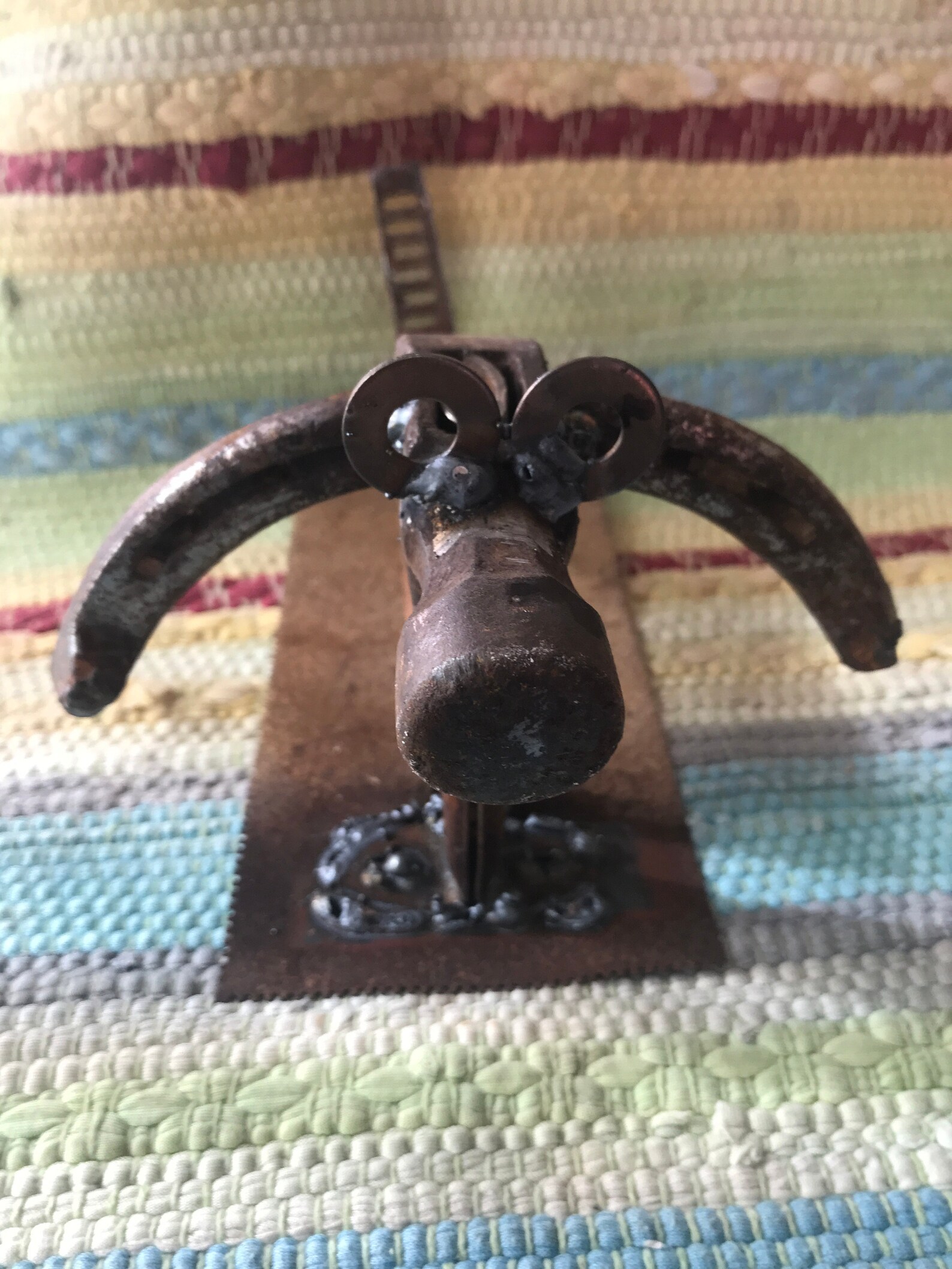 Metal Yard Art Dog 5 Inches Tall x 4 3/4 Wide x 9 Inches Long Etsy