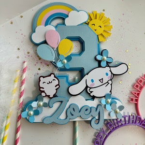 Cinnamon Cake Topper - Cinnamonroll Birthday Cake Topper - Cinnamon Rolls Party - Cinnamon Girls Cake Topper - Girl Birthday Decor