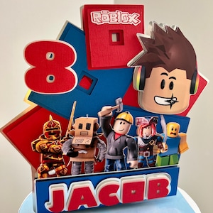 Roblox Cake Topper - Roblox Decorations - Roblox Shake Cake Topper ...