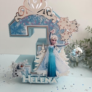 Letras 3D Frozen Disney - Letra 3D Elsa - Centros de mesa Elsa y Ana