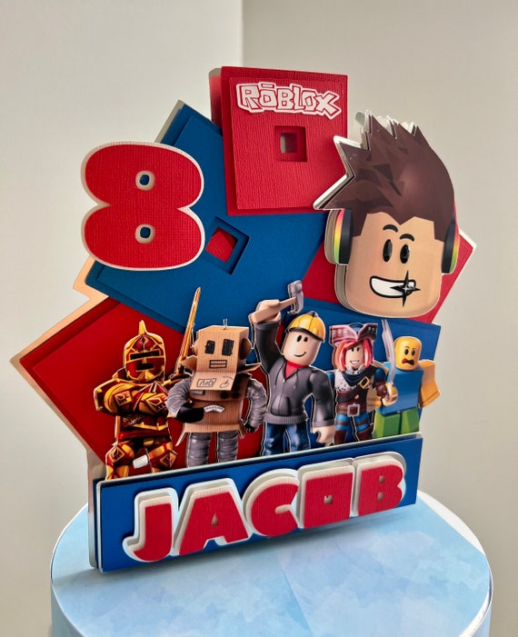 Roblox Cake Topper Roblox Theme Birthday Roblox Party Decor -  Portugal