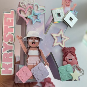Roblox 3D Letters/Number Decor / Roblox Party / Roblox Game Birthday