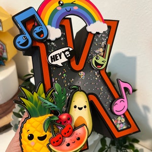 Hey Bear 3D letters - Hey Bear Sensory decor - Hey Bear 3D letters or number - Hey Bear Sensory Baby centerpiece