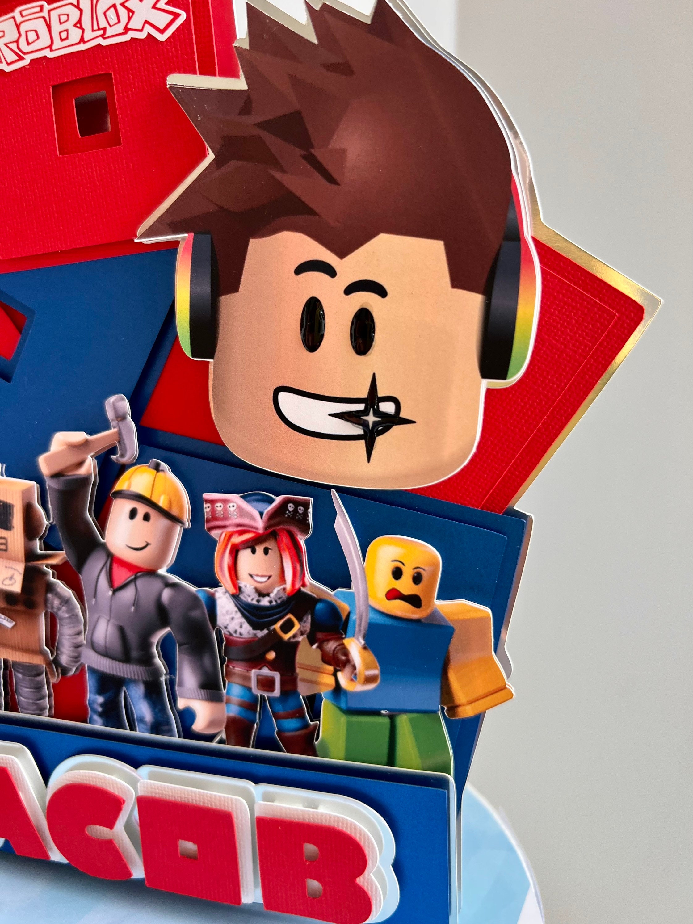 Cake topper Roblox Birthday. - Portugal