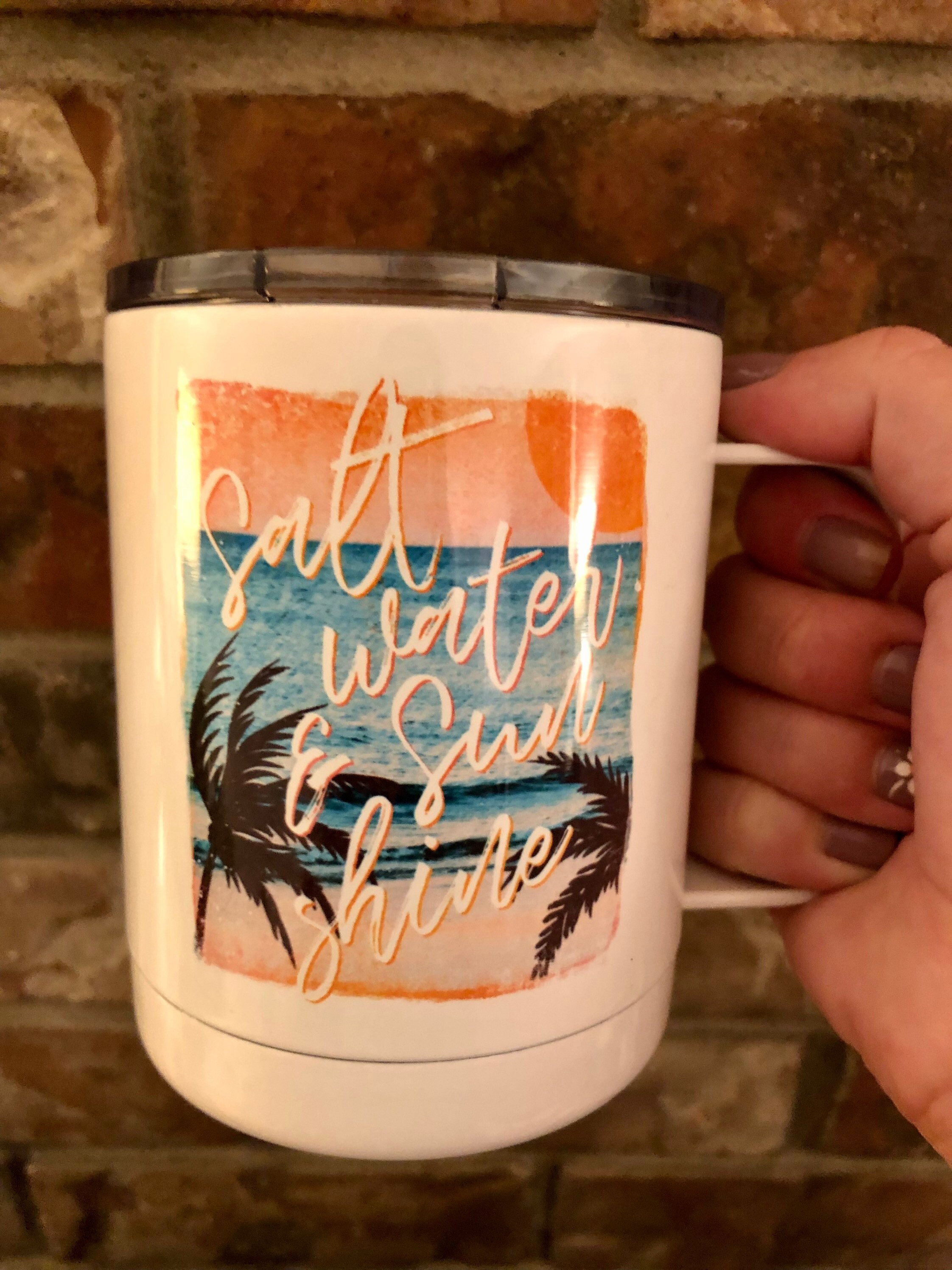 Travel Mug, Stainless Steel, 10 Oz Mug, Customizable, Personalized