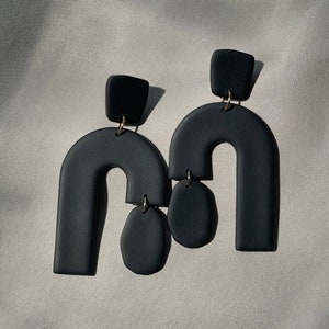 POLYMER CLAY EARRINGS | The Dinah Style | Handmade Earrings | Clay earrings for Fall | Dangle Clay Earrings | Simple Clay Earrings