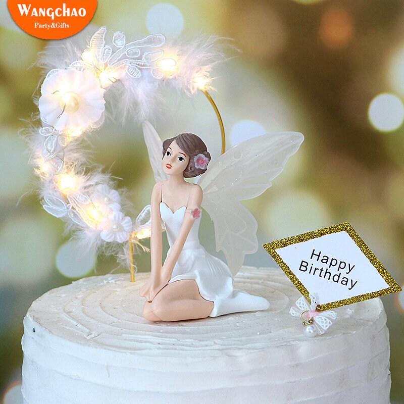 Fairy Angel Cupcake Toppers, Dancing Fairy Cake Decorations, Angel