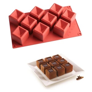 1pc Candy Silicone Mold, Modern Geometric Design Chocolate Mould For  kitchen DIY