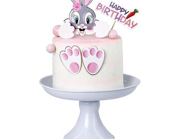 5 Sets Easter Theme Toppers Lovely Cartoon Rabbit Shaped Cake - Etsy 5 Sets Easter Theme Toppers Lovely Cartoon Rabbit Shaped Cake - Etsy