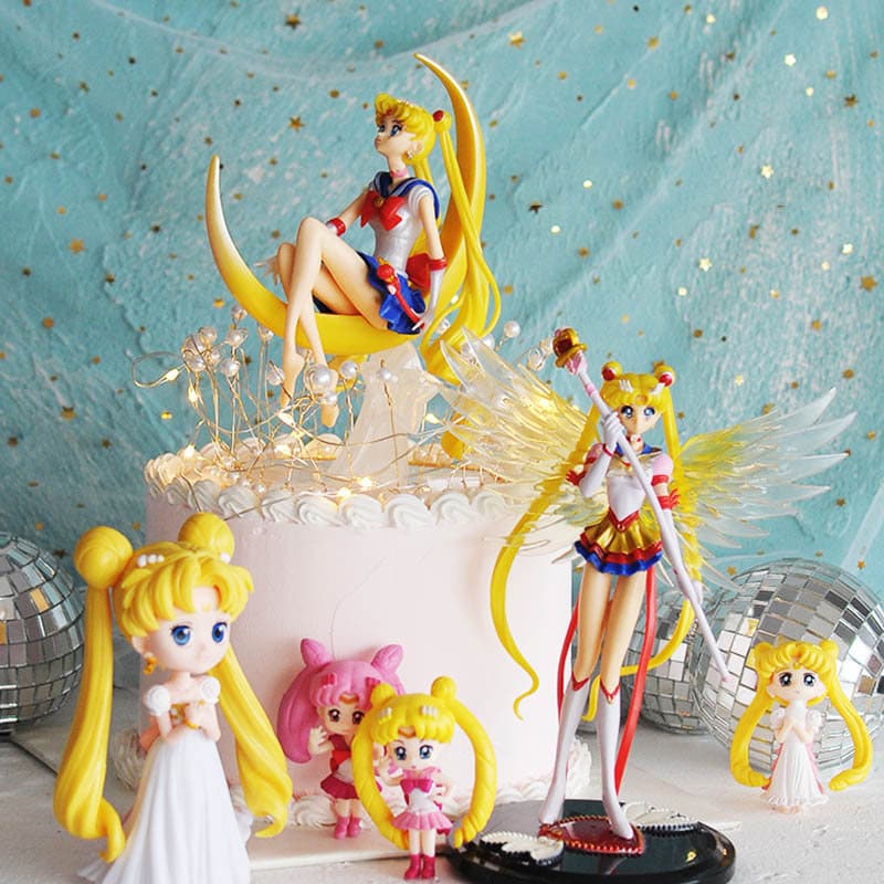 Japan Anime Sailor Moon Action Figure Collection Model Toy Doll Birthday Gift 