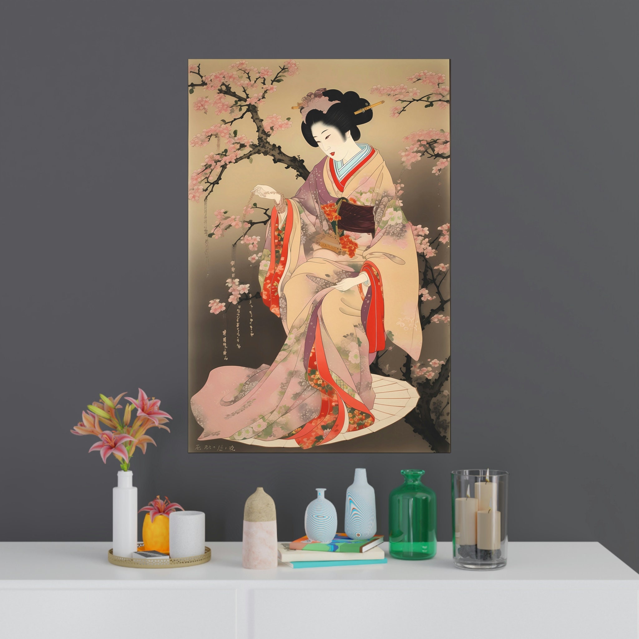 Geisha Poster Japanese Wall Art Japanese Art Prints Japandi Décor ...
