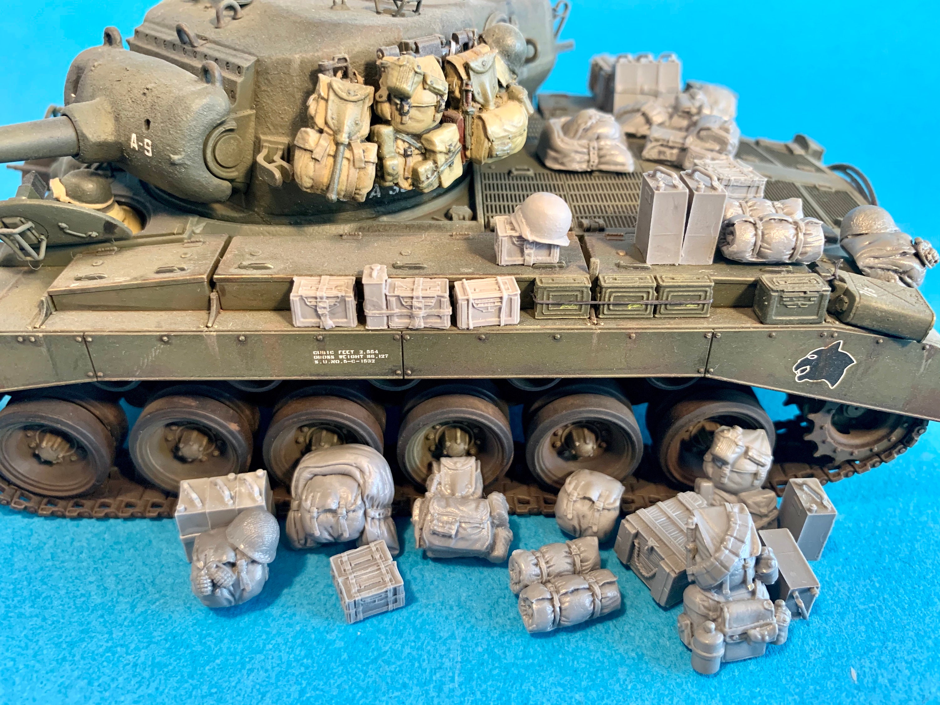 1/35 Scale Resin Model Kit - WWII Pacific War US Marine 9-Figure Set Unassembled Unpainted
