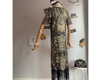 Vintage Vestido Flecos AÃ±os 20 Vestido De Novia Estilo Gatsby