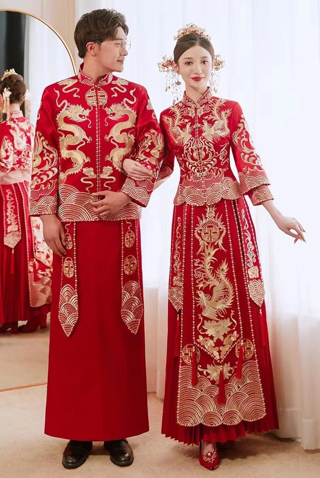 Men Women Chinese Wedding Dress Traditional Chinese - Etsy