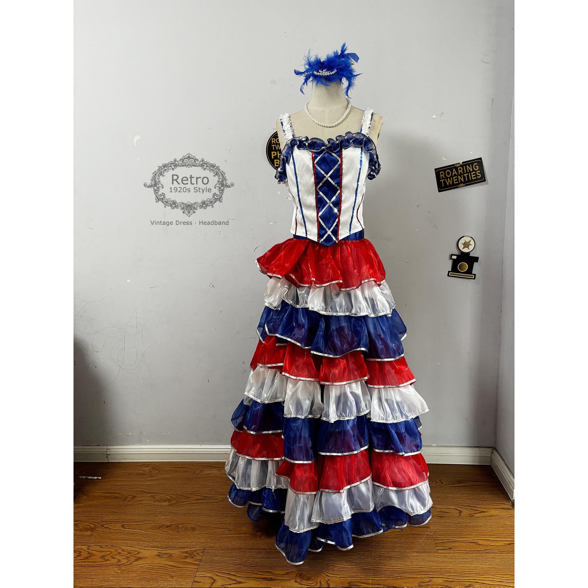 Concours Kangourou Robe Fleurie Longue Rouge Théâtre Costume Dress