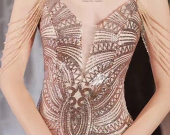 1920S Gatsby Silver Cocktail Dress Sequin Homecoming Party Dress，Wedding Formal Party Gowns Mermaid Evening Prom Dresses,Bridal Patry Dress