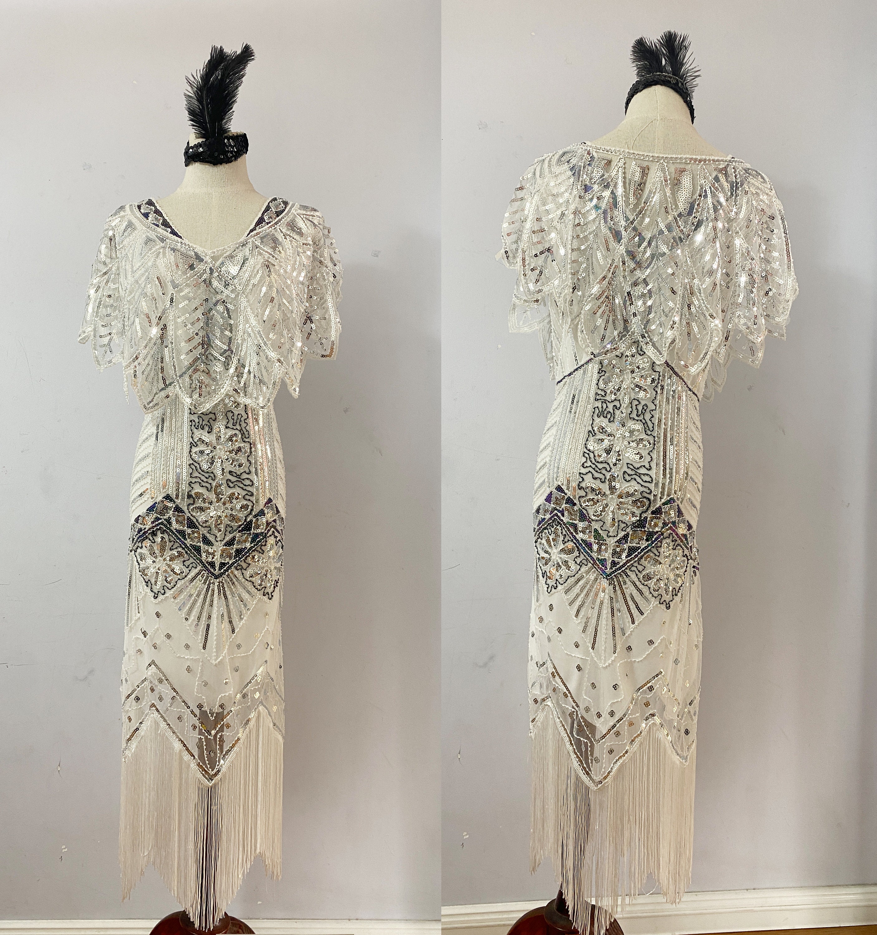 Robe Vintage à franges pour femmes,4XL,1920s,à volants,grande robe Gatsby  des années 20