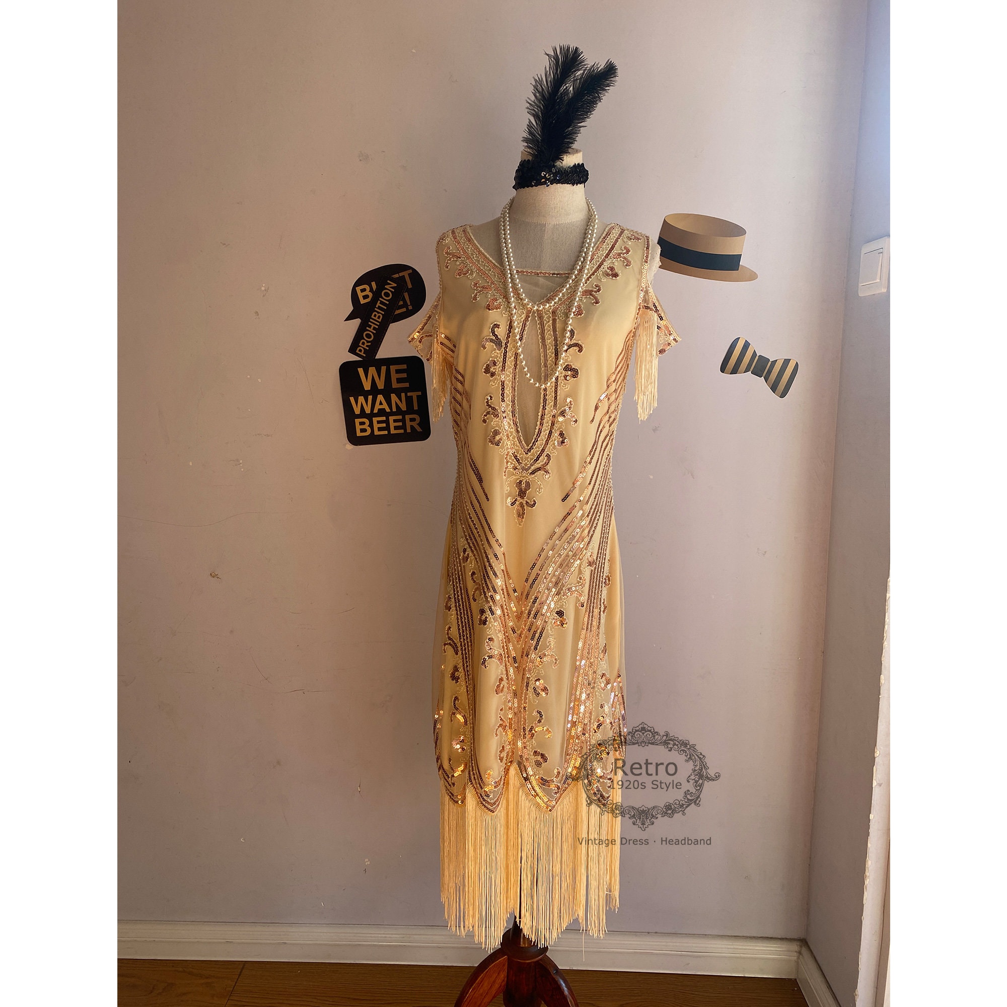 gold sequin dress bodycon HAND-CROCHET SEQUIN EMBELLISHED MINI DRESS IN BRONZE | CULT MIA main image 1