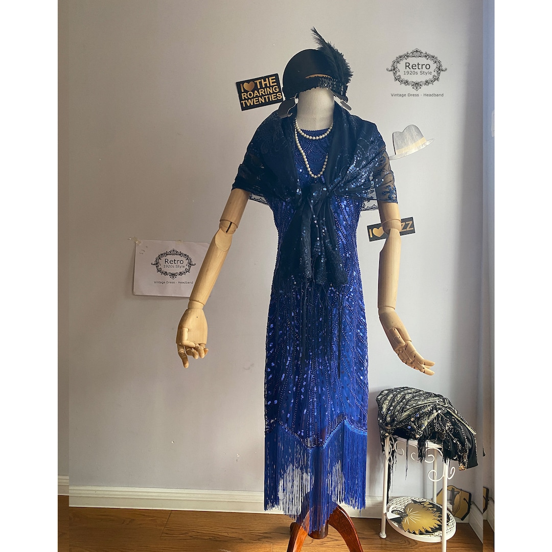 vintage flapper dress 1920s Style Flapper Fringe Party Dress - The Original Artist