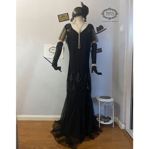 Formal Evening Long Flapper Dress 1920s Gatsby Charleston Downton Sequin Mermaid Dress For Party 20s Bridal Wedding Dress