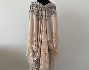 Navy Blue 1920s Shawl Wraps Gatsby Evening Cape Bridal Shawl for Evening Dresses Wedding Party Cover-Up