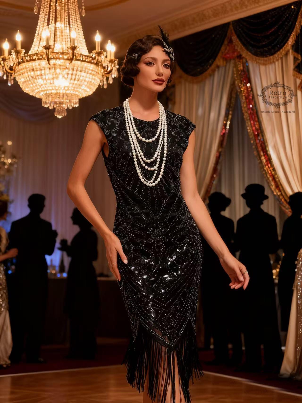 20s inspired dresses PrettyGuide Women's 1920s Fringe Flapper Dress Sequin Art Deco Cocktail Dress S/US8 White with Accessories : Clothing, Shoes & Jewelry Every days a party when you have our Roaring 20s Dress in your closet Ayla 1920s Style Wedding Dress