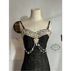 1920s Gatsby Dress: Art Deco Flapper Evening Gown