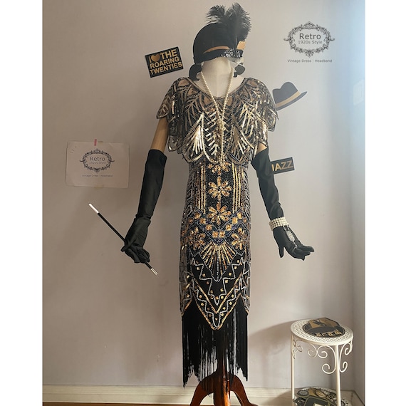 Roaring 20s Costume Women Deluxe 1920s Flapper Gatsby Costume - Foto 6