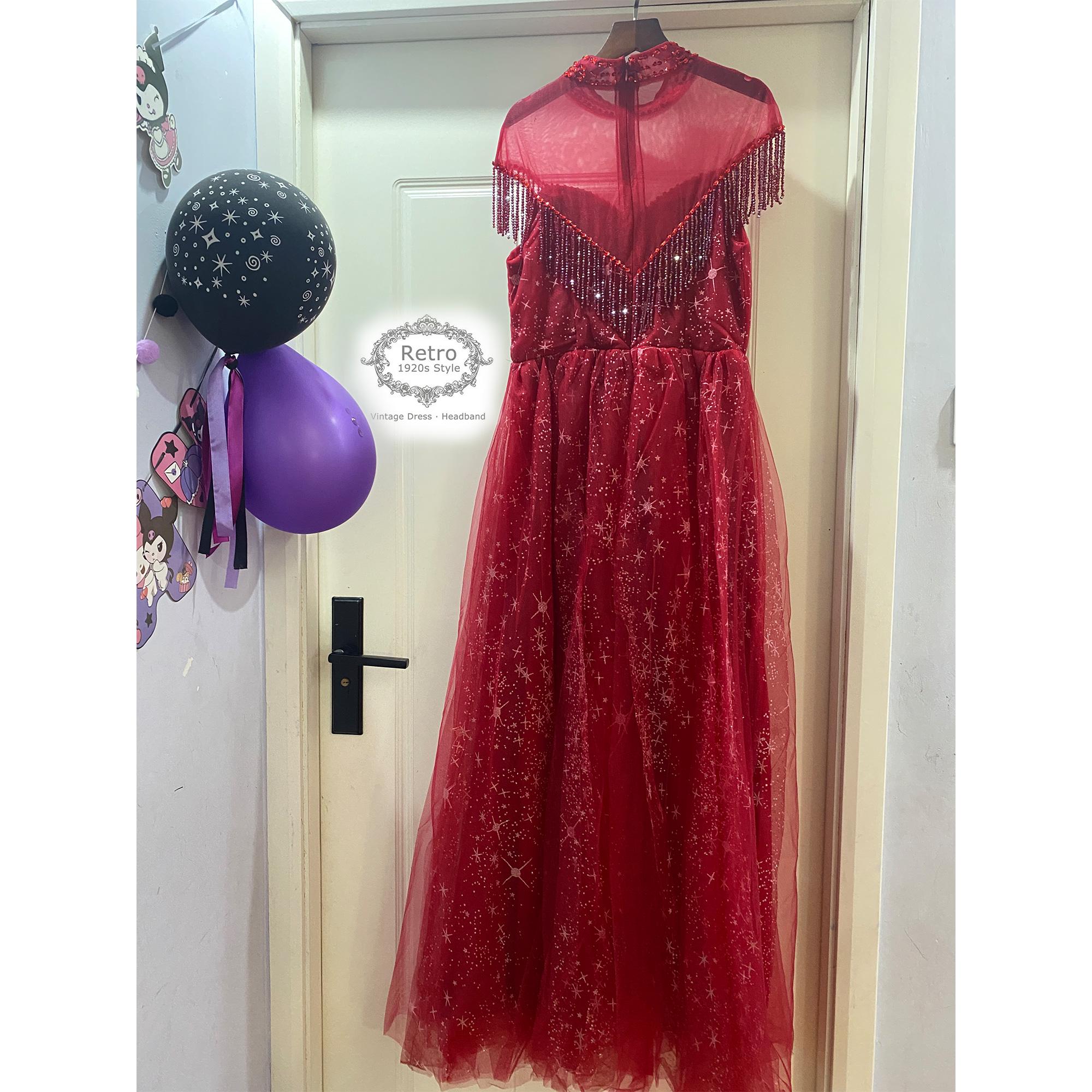 1920s Great Gatsby Flapper Dress - Vintage Sequin Mermaid Evening Gown For Costume Party
