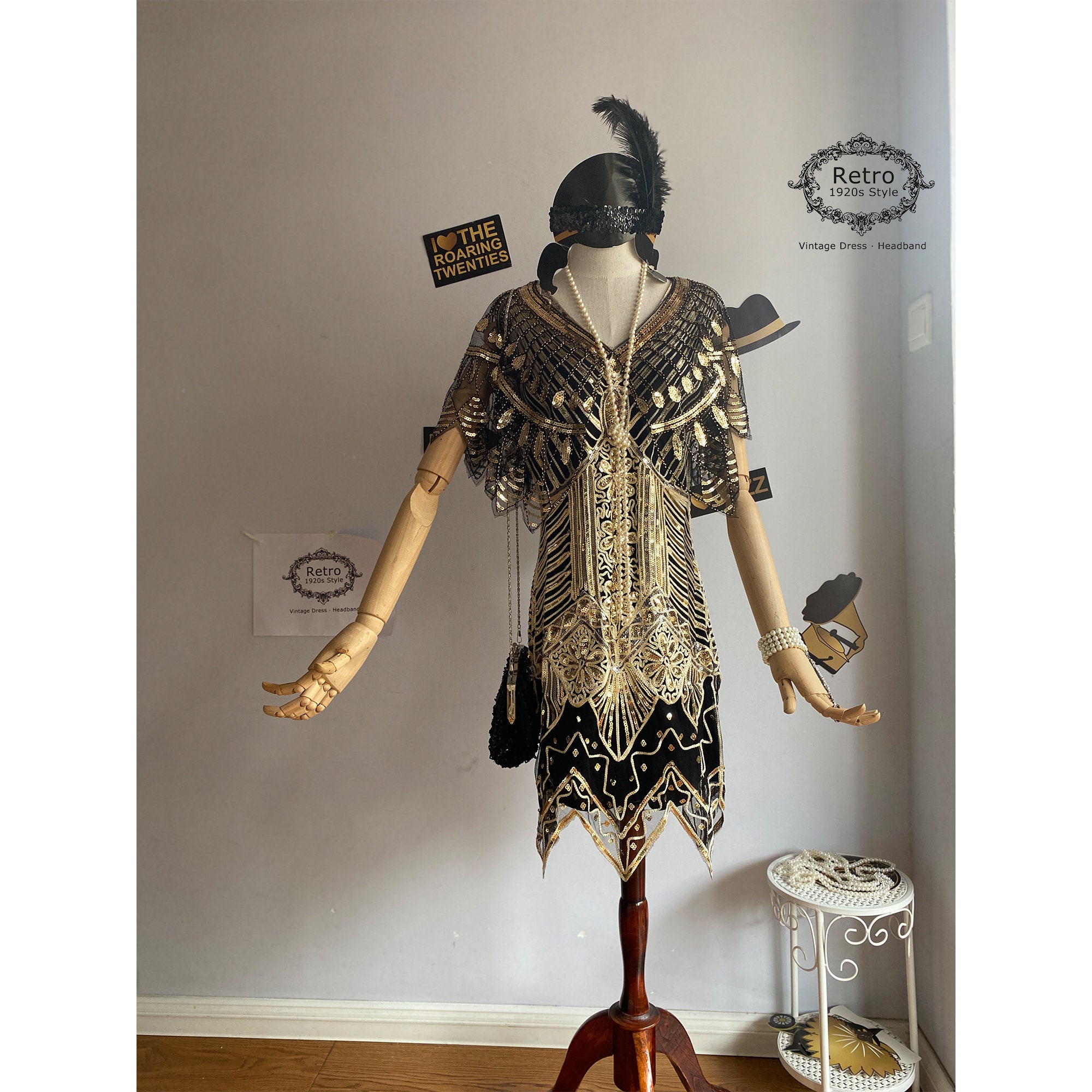 Gold Great Gatsby Dresses - Etsy Gold Great Gatsby Dresses - Etsy
