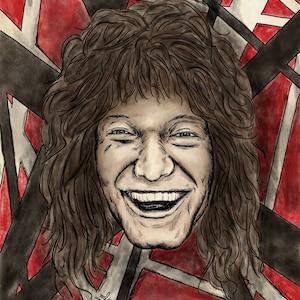 Guitar Legend #4 - Eddie Van Halen Portrait.