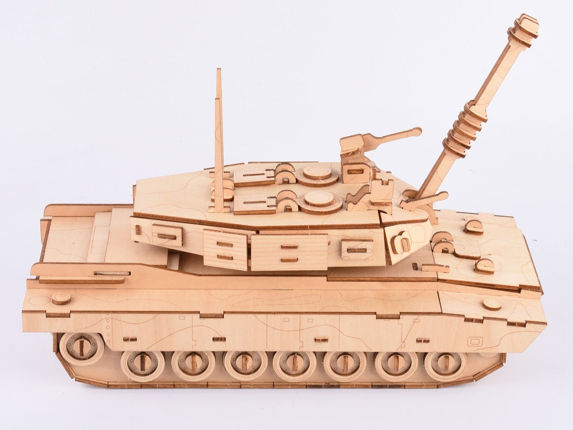 3D Tank Wooden Puzzle DIY 3D Wooden Puzzle For Home Decorate Etsy