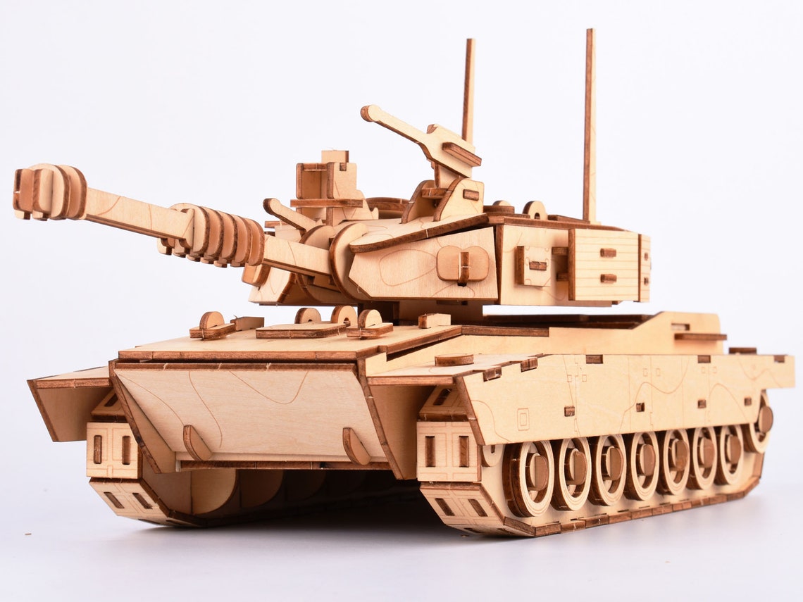 3D Tank Wooden Puzzle DIY 3D Wooden Puzzle For Home Decorate Etsy
