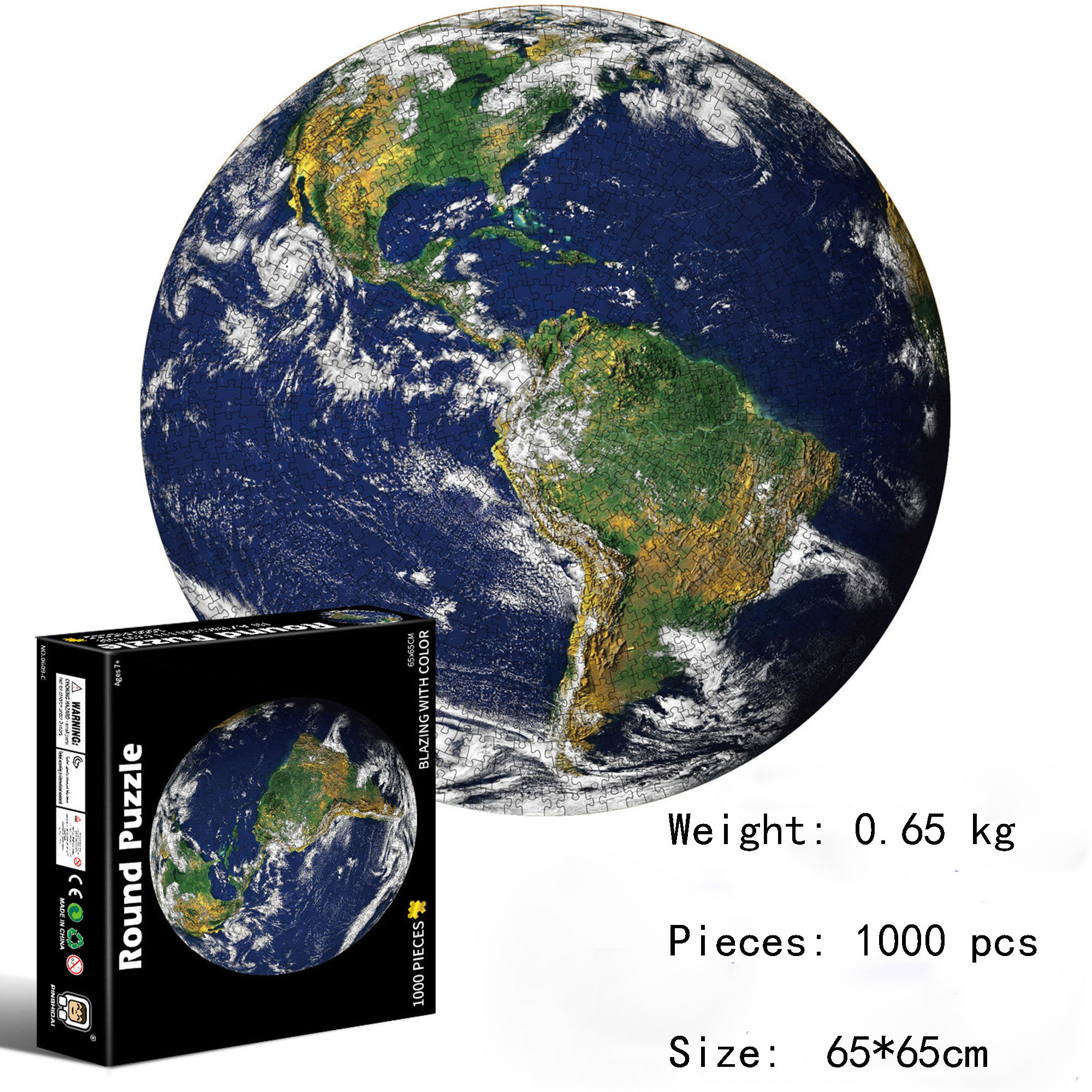 Earth Round Puzzle 1000 Pieces Puzzle Jigsaw Puzzle Etsy