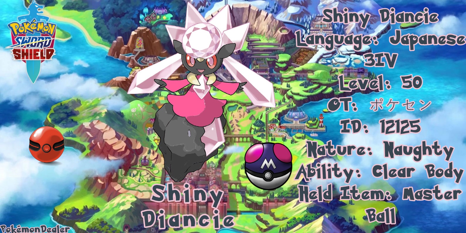 Pokémon Sword and Shield Untouched 3IV Level 50 Shiny Etsy